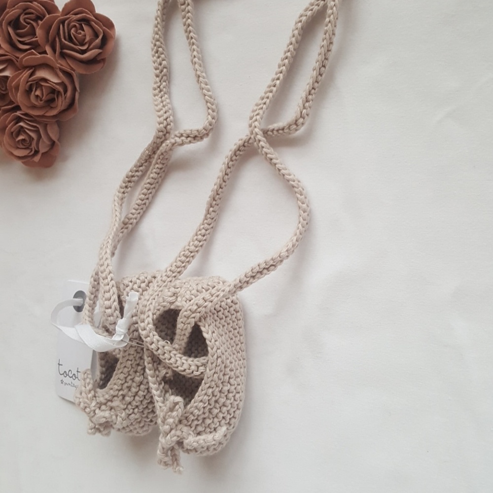 Tocoto vintage knit ballerina baby shoes - Picture 2 of 4